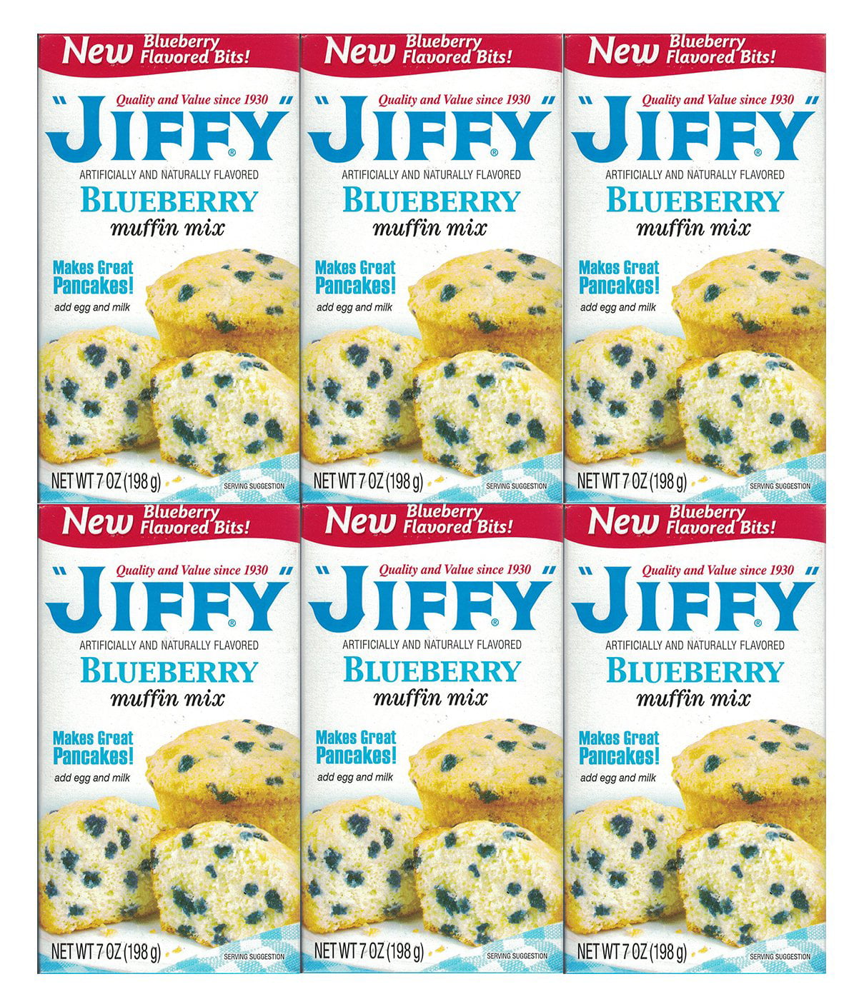 Jiffy Blueberry Muffin Mix 7oz Box Pack Of 6 Walmart.