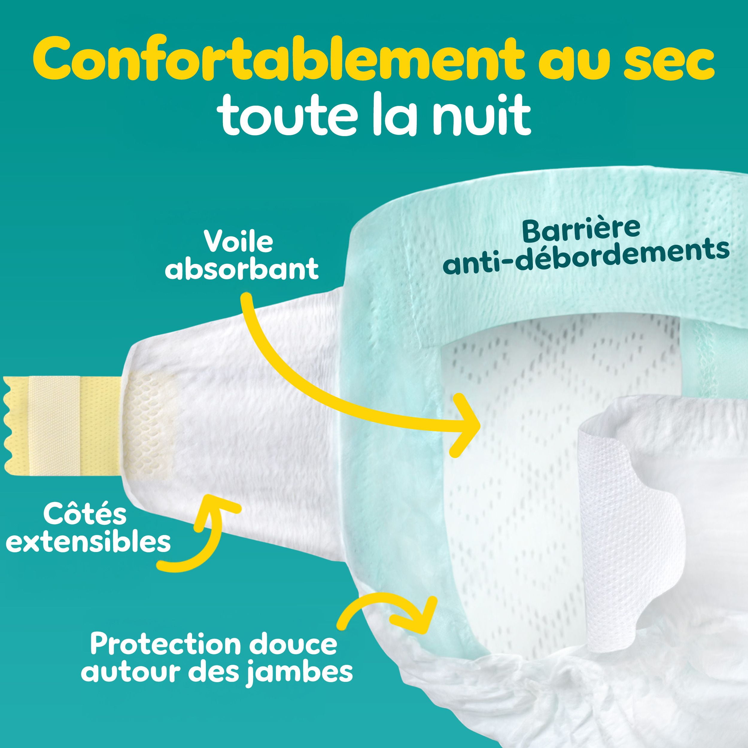 Pampers Swaddlers Diapers, Size S8 (30+ lbs), Absorbent, Keeps Baby Dry and Comfortable, Skin Safe Disposable Baby Diaper, 58 Count