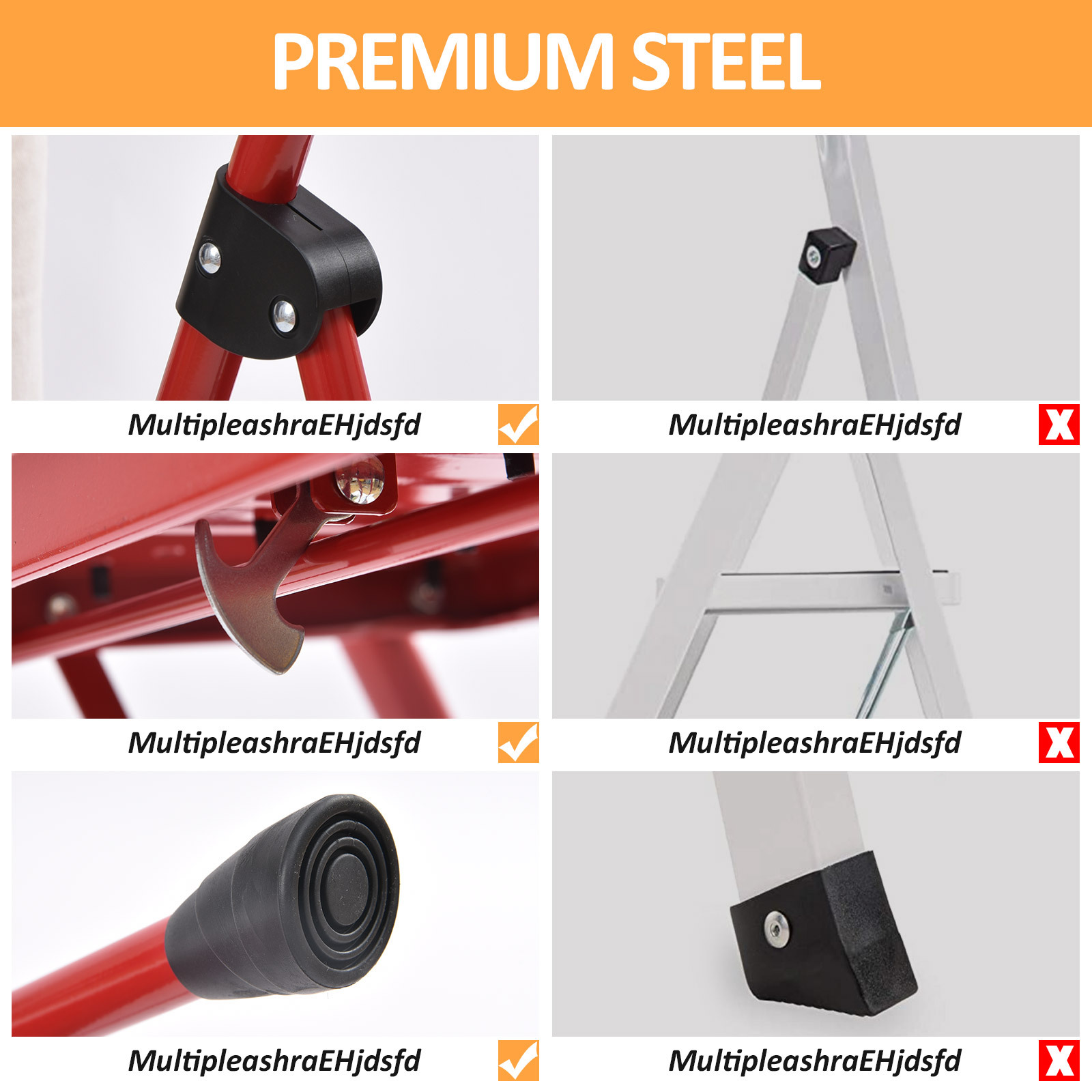KINGRACK 2-Step Folding Ladder with Handgrip photo 8