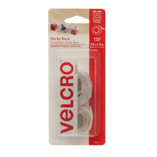 Velcro 90199 Industrial Strength Sticky-Back Hook and Loop Fastener Strips,  4 x 2, Black 