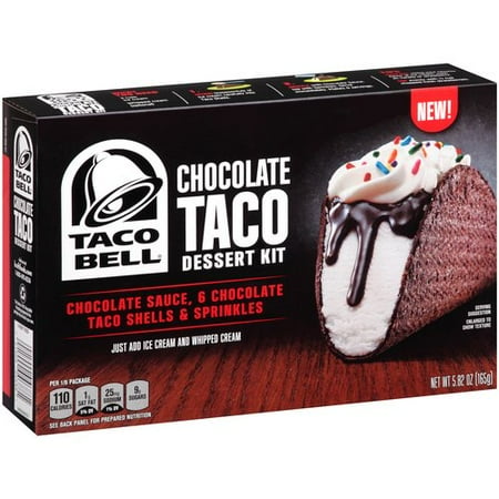 taco bell chocolate taco dessert kit 5 82 oz walmart com
