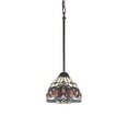 thumbnail image 2 of Radiance Goods Victorian Tiffany-Style Dark Bronze 1 Light Mini Pendant 8" Wide, 2 of 5