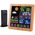 thumbnail image 1 of Wireless Weather Clock, Multifunctional Color Screen Clock, Household Touch Screen Thermometer and Hygrometer Alarm Clock, 1 of 5