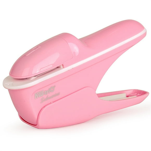 Mistaha Stress-free Binding Machine for Office, No Staple Necessary - Pink, Ideal for School and Home, Bind up to 8 Pages, Easy to Use, Compact Size & Lightweight, Multiple Colors Available -