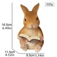 thumbnail image 5 of Bunny Rabbit Statue Figurine, Resin, Weather Resistant, Easter Bunny Outdoor Art Décor, 5 of 7