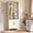 Cloud White and Warm Brown, variant on VASAGLE Liry Collection Farmhouse Bookshelf, 6-Tier Bookcase with Doors, Storage Cabinets, 24.8 x 10 x 70.7 inch, Matte Black and Warm Brown
