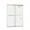 Brushed Gold, variant on Vinnova Spezia 68" W x 76" H Double Sliding Frameless Glass Shower Door Brushed Nickel