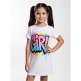 thumbnail image 4 of Trendy Simple Girls Short Sleeve Everyday Dress Casual Dress Comfort-Fit Pockets for Young Girls Age 5-13, 4 of 6