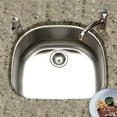 thumbnail image 2 of Houzer Medallion Designer 24 in Stainless Steel Undermount Single D Bowl Kitchen Sink with Strainer- MS-2409-1, 2 of 6