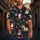 thumbnail image 1 of Blusa y camisa de manga corta con cuello vuelto para hombre, blusa informal de moda con cuello vuelto, blusa estampada de manga corta con botones, blusa de poliéster para hombre, 1 of 6