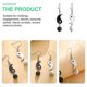 thumbnail image 3 of 1 Pair Dangle Earrings Long Drop Earrings Girls Earrings Drop Earrings for Women, 3 of 4