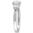 thumbnail image 3 of Everly Women's Moissanite 10K White Gold Engagement Ring, 3 of 7