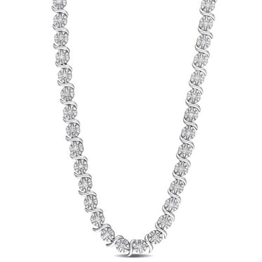 Everly Women's Diamond Sterling Silver Tennis Necklace