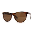 thumbnail image 3 of Womens Classy Iconic Boyfriend Style Horn Rim Sunglasses Tiger Pattern Brown, 3 of 5