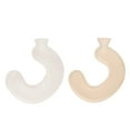 thumbnail image 1 of Bolsa de agua caliente en forma de U, suave, de 1 l, para inyectar agua en el cuello y el hombro, con funda suave para viajes, color beige puro., 1 of 12