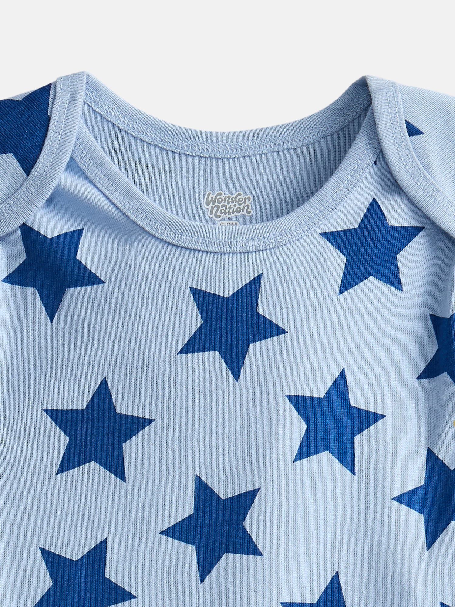 Wonder Nation Baby Boys' Graphic Cotton Bodysuit with Short Sleeves, Sizes 0M-24M