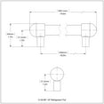 thumbnail image 2 of Allied Brass 18-in Refrigerator Pull, Polished Brass, 2 of 2