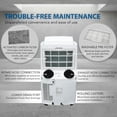 thumbnail image 4 of Whynter ARC-12SD 12,000 BTU Dual Hose Portable Air Conditioner, Up to 500 Sq. Ft., Dehumidifier & Fan, Remote Control, Home & Office, White, 4 of 8