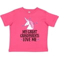 thumbnail image 3 of Inktastic My Great Grandparents Love Me Unicorn Girls Toddler T-Shirt, 3 of 5