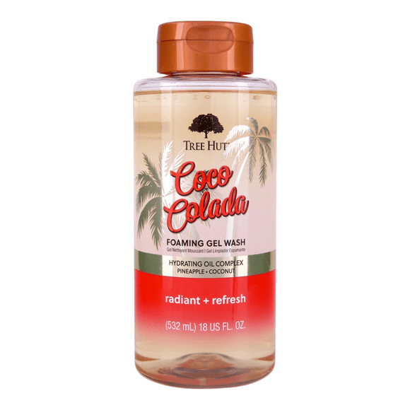Tree Hut Foaming Gel Wash, Coco Colada , 18 fl oz