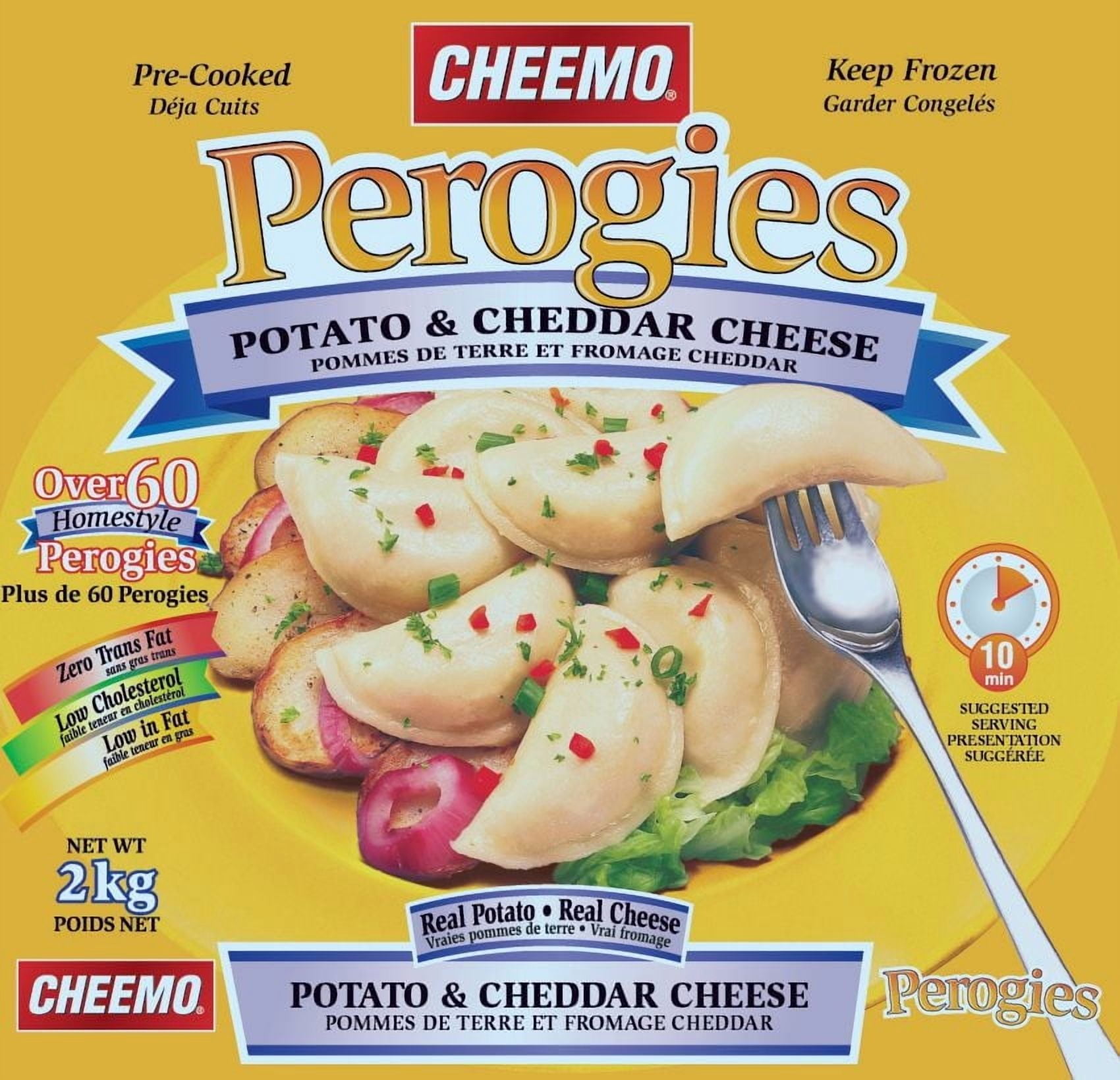 Cheemo Potato And Cheddar Cheese Perogies, 2 kg