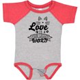 thumbnail image 3 of Inktastic Love is a 4 Legged Word with Cat Ears and Whiskers Boys or Girls Baby Bodysuit, 3 of 5