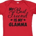 thumbnail image 4 of Inktastic My Best Friend is My Glamma with Hearts Boys or Girls Baby Bodysuit, 4 of 5