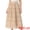 Apricot, variant on DARING DIVA Women's A-Line Elastic Boho Summer Floral Print Midi Skirts XS Red