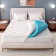 thumbnail image 4 of Ophanie 4-inch Dual Layer Twin XL Mattress Topper with Mattress Pad Cover, 2" Gel Memory Foam and 2" Down Alternative Pillow Top - Medium Support, Deep-Pocket Skirt, Cooling, 4 of 8