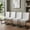 White, variant on The Iron Hearth Compact Modern, for Living Room, Strong Load-Bearing Capacity, Distinctive Arched Leg Design, Thickened Metal Tube Base