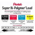thumbnail image 2 of 2 Tubes PENTEL Super Hi-Polymer Lead 0.7 mm 2B, 2 of 2