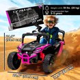 thumbnail image 3 of Qaba 12V Kids Ride On Truck with Dual Motors for 3-8 Boys Girls, Pink, 3 of 10