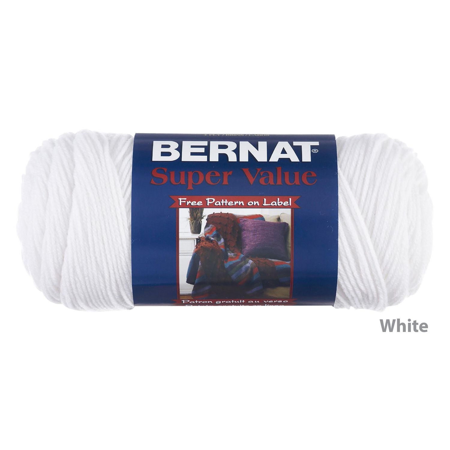 Bernat® Fil Super Value™, Acrylique #4 Moyen, 7oz/197g, 426 Yards