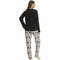 thumbnail image 3 of LANBAOSI Woman Winter Fleece Pajamas Set 2 Piece Warm PJ Set Size S, 3 of 7