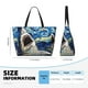 thumbnail image 4 of Fotbe Vintage Starry Sky Shark Bolsa de Viaje para Playa - Resistente al Agua, Bolsa Tote de Gran Capacidad y Ligera con 7 Bolsillos para Mujeres y Hombres, 4 of 7