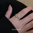 thumbnail image 4 of Anillo Abierto En Forma De Serpiente De Circón Con Sentido De Diseño Fresco Personalizado , De Dedo Índice Pequeño Y Simple Joyería Para Mujeres, 4 of 4