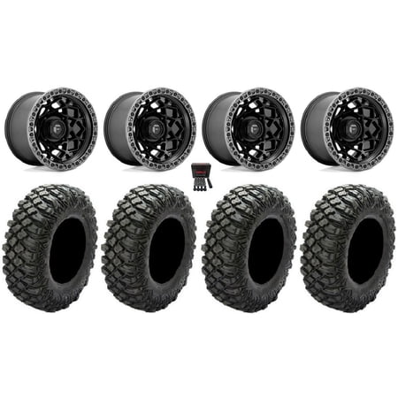 Fuel Unit 15 Wheels Black 33 Crawler XR Tires Kawasaki Teryx Mule Fuel Unit 15 Wheels Black 33 Crawler XR Tires Kawasaki Teryx Mule