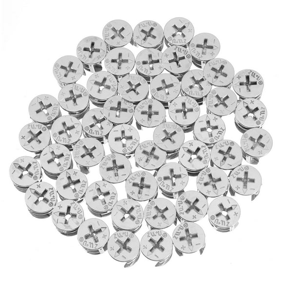 50 Pcs Three in One Eccentric Wheel Drawer Fastener Screw Fastener Connector Cam and Bolt Furniture Connecting Cam
