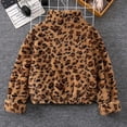 thumbnail image 4 of oqasdz Girls Jacket Cozy Winter Coat Leopard Print Long Sleeve Warm Soft Lined Outerwear Jackets for Girls Kids Outerwear Casual Outdoor, 4 of 7