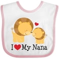 thumbnail image 3 of Inktastic I Love My Nana Boys or Girls Baby Bib, 3 of 4