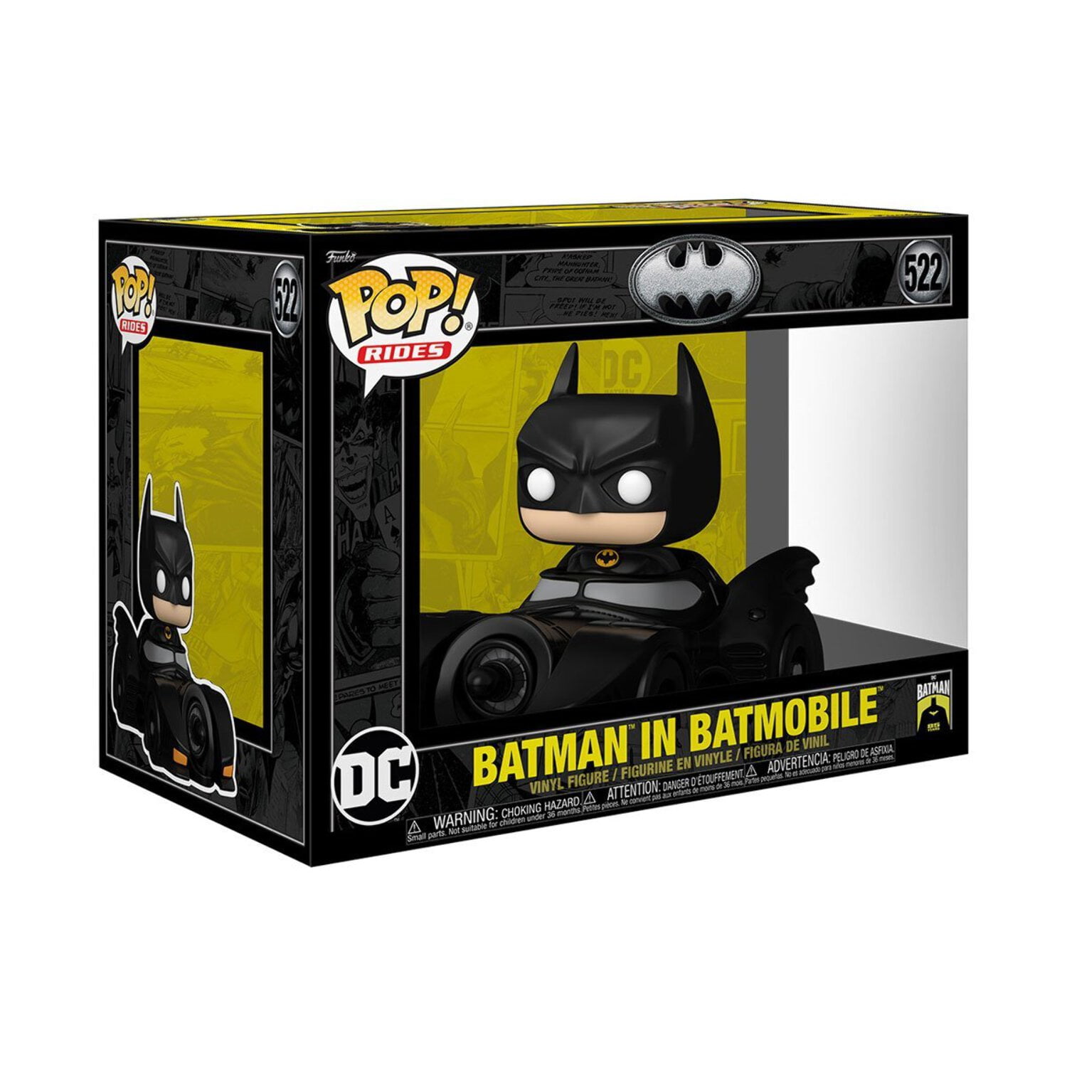 Funko Pop! Rides Deluxe Dc: Batman - Batman With Batmobile, 85th Anniversary
