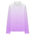 thumbnail image 4 of Men's Button Down Shirt Gradient Color Wrinkle Free Shirts Long Sleeve Cotton Work Shirts with Two Pockets, 4 of 5