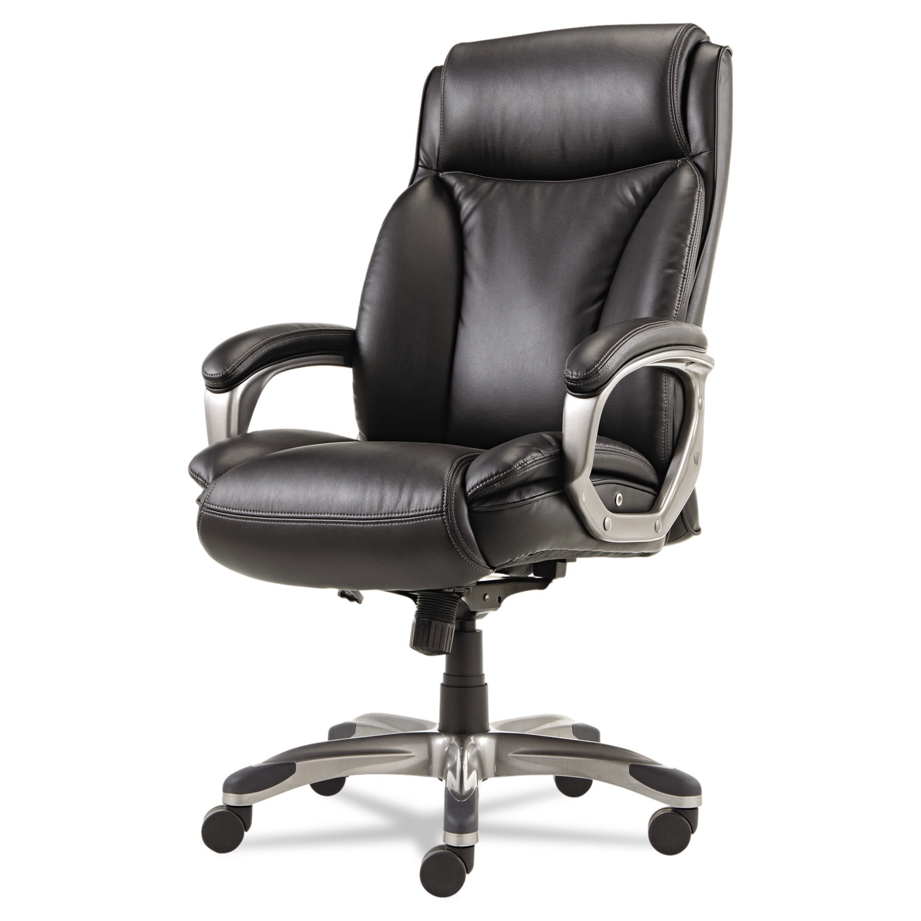 Alera Veon Series Executive HighBack Leather Swivel Office Chair, Coil