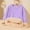 Purple, variant on OGLCCG Girls Sherpa Lined Sweatshirts Casual Crewneck Cute Fleece Pullover Tops Solid Color Long Sleeve Thermal Shirts 3-15 Years
