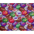 thumbnail image 5 of oneOone Polyester Spandex Red Fabric Retro Bottle Soda Cap Sewing Fabric By The Yard Printed Diy Clothing Sewing Supplies 56 Inch Wide-P6, 5 of 6