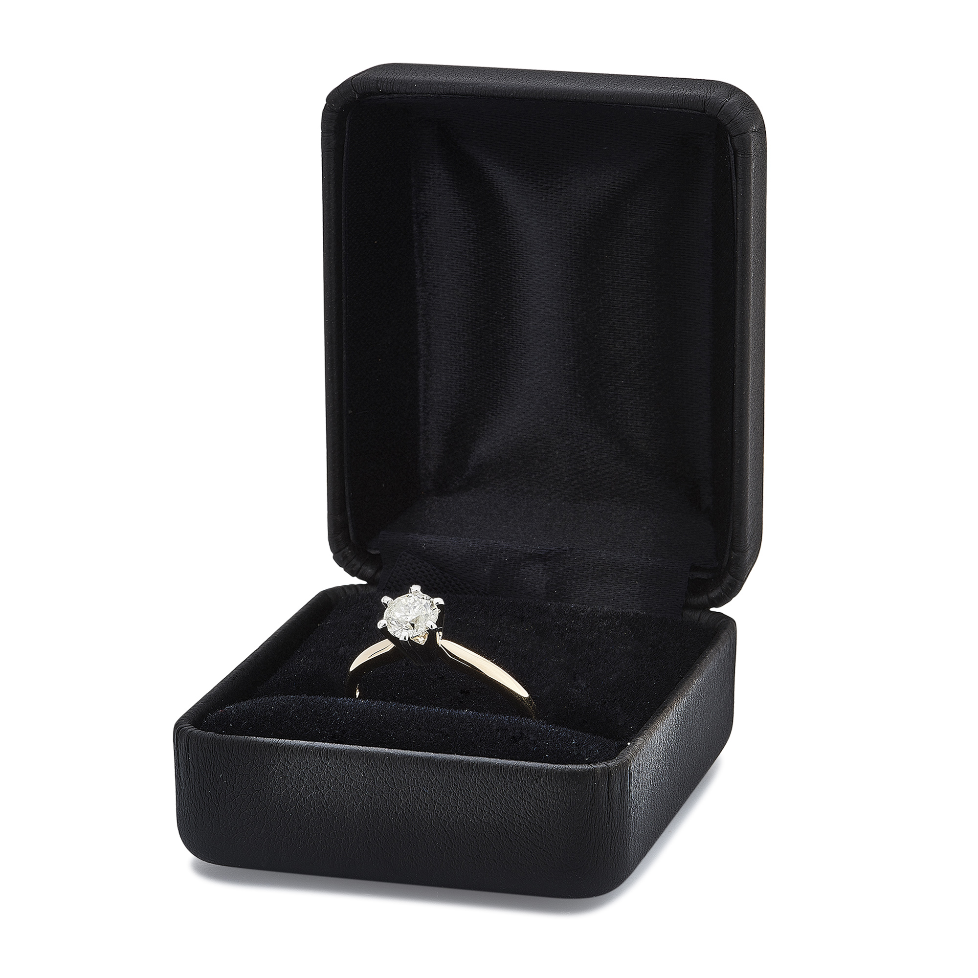 3/4 Carat T.W. Round Diamond 14K Yellow Gold Solitaire Engagement Ring