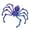 Purple, variant on 3D Printed Giant Spider Figurine: Movable Joints Halloween Spooky Articulated Spider