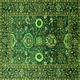 thumbnail image 1 of Ahgly Company Indoor Square Oriental Green Industrial Area Rugs, 5' Square, 1 of 4