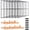 Black, variant on FenceScreen 6ft x 50ft Steel Welded Wire Temporary Fence Panel Kit - Includes Base Stand and Clamps - Easily Movable & Portable Fencing System