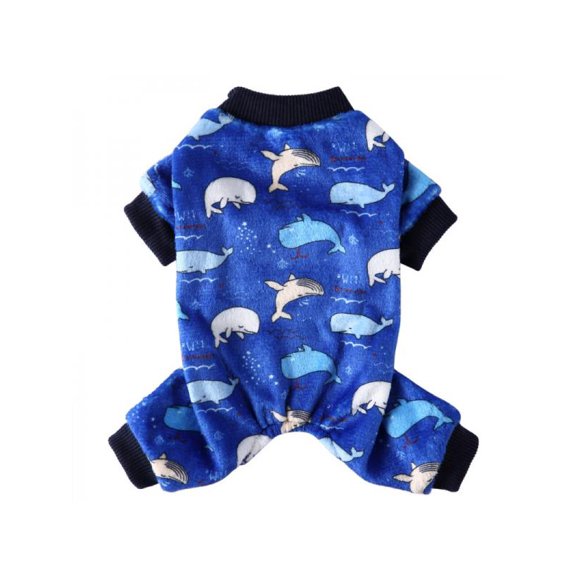 Small Dog Fleece Soft Pajamas Jumpsuit Pet Puppy Cat Winter Clothes Warm Apparel